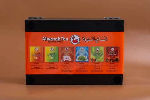 60 كيس شاي مختارة بصندوق خشبي فاخر