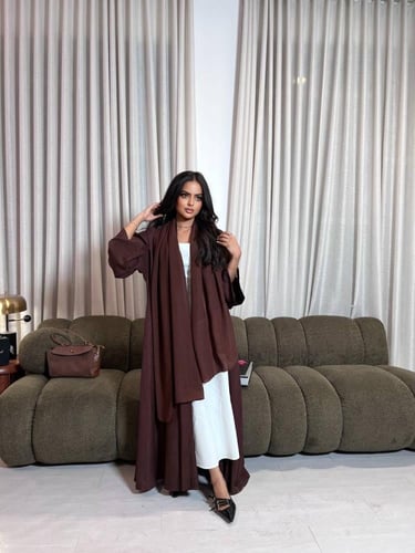 كلوش بني لينن مغسول