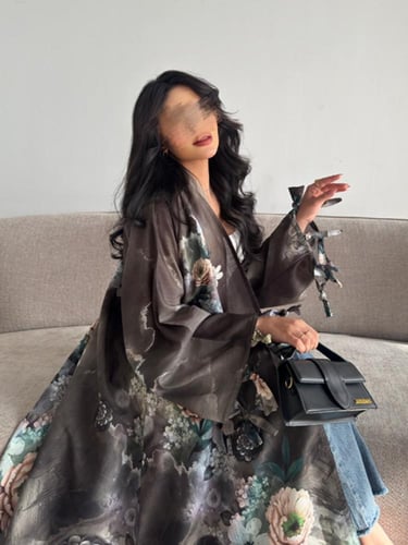 لنن طباعه زيتي مشجر