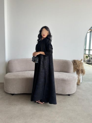 كريب لمار اسود من الأمام والخلف كتان كحلي