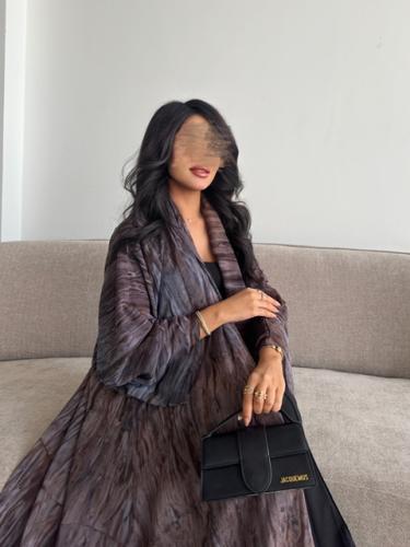 شيفون مشجر رصاصي