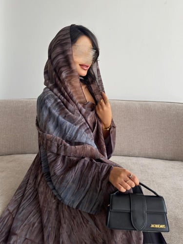 شيفون مشجر رصاصي