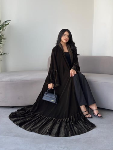 مخمل عشبي مع مخمل مكسر عشبي كلوش كويتي