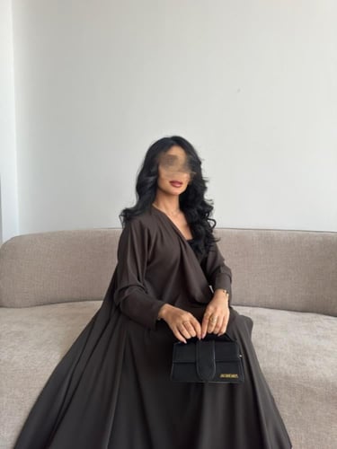 حرير بني دبل كلوش