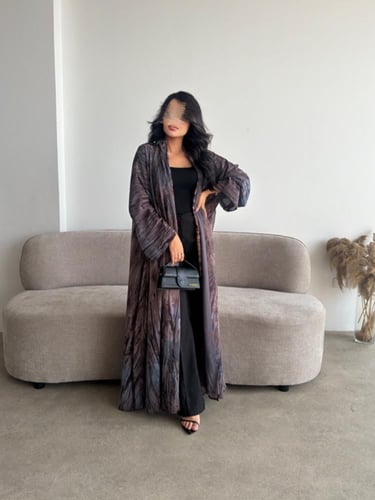 شيفون مشجر رصاصي