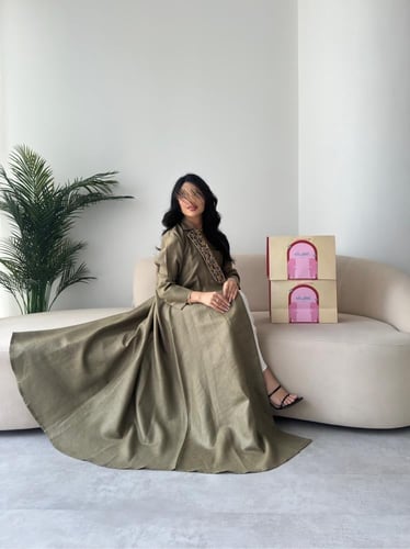 لنن رسمي عشبي مبطن