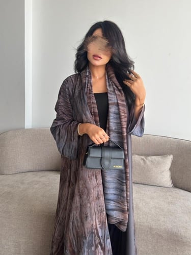 شيفون مشجر رصاصي