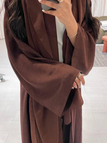 كلوش بني لينن مغسول