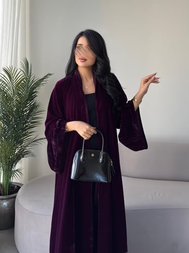 مخمل لون بنفسجي فاتح مع مخمل مكسر بنفسجي فاتح كلوش...