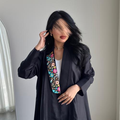 لنن رسميه اسود مبطن