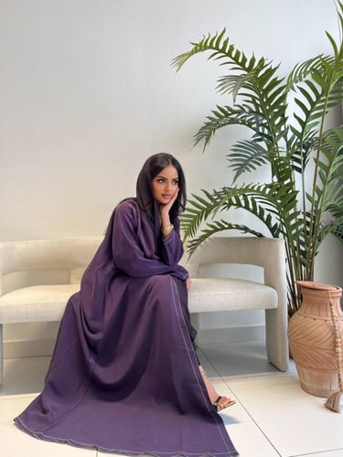عبايه العيد 1 بنفسجي