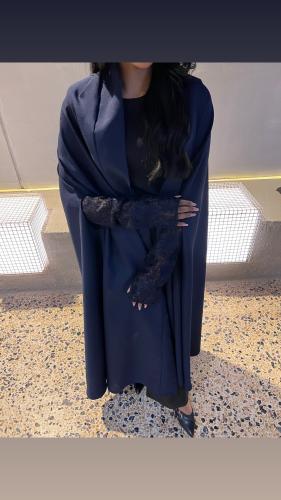 عبايه كحلي قصه قطريه