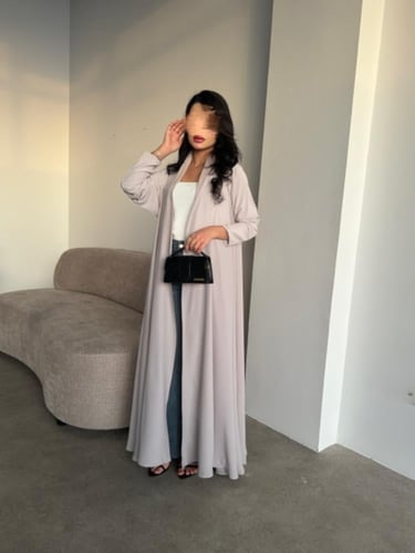 حرير بيج فاتح دبل كلوش