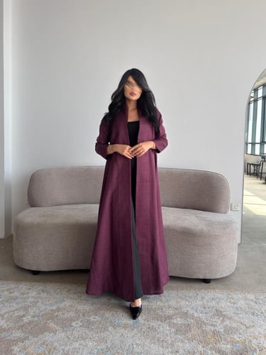 لنن هندي عنابي