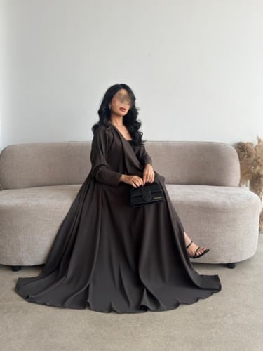 حرير بني دبل كلوش