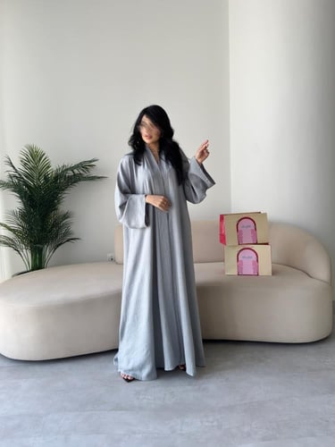 كريب كويتي رمادي فاتح