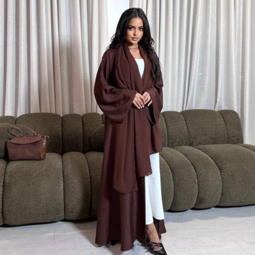 كلوش بني لينن مغسول