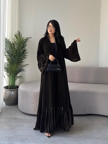 مخمل عشبي مع مخمل مكسر عشبي كلوش كويتي