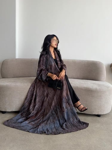 شيفون مشجر رصاصي