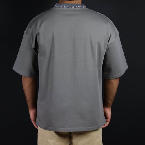 تيشيرت اوفر سايز (رمادي)