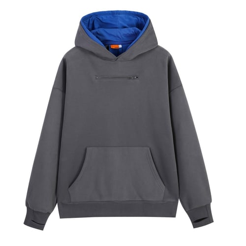 هودي be in the creative zone رمادي وازرق