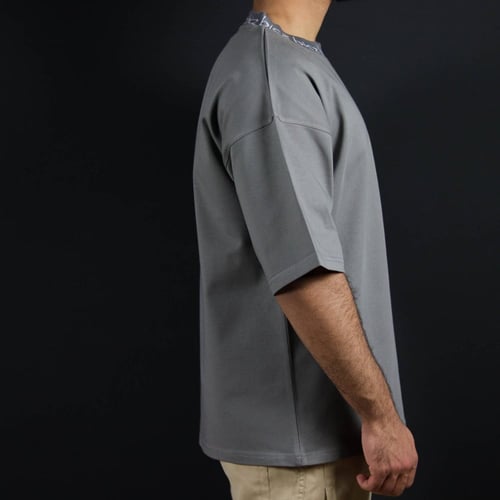 تيشيرت اوفر سايز (رمادي)