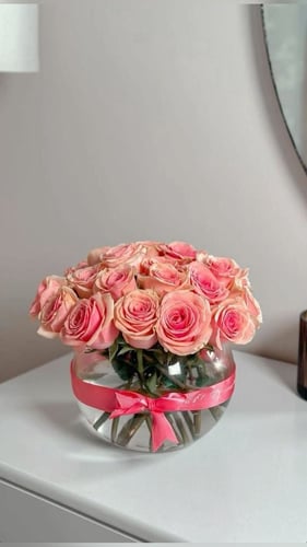 Rose jasmine flower vase