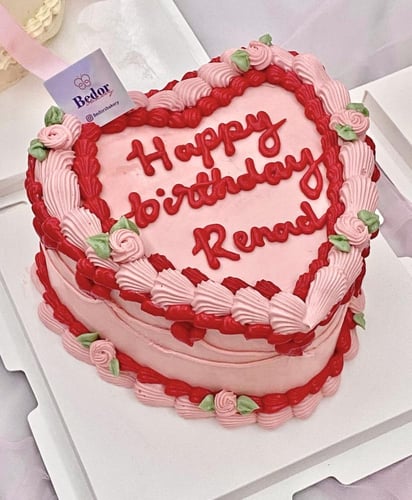 كيك القلب ٦ انش