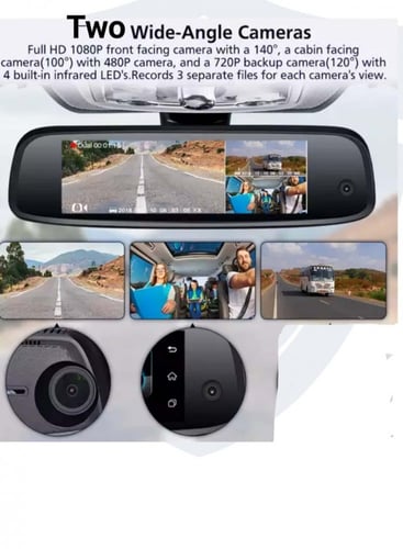 شاشة مراية تتبع مع 3 كاميرات