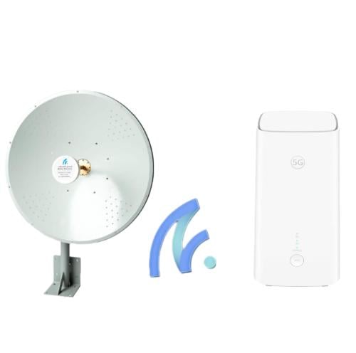 بكج صحن انتينا مقاس 70 قوة الانتينا 27dbi مع راوتر...