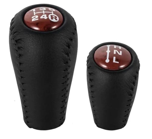 مقبض قير ودبل شاص - ربع - لاندكروزر جلد مخشب