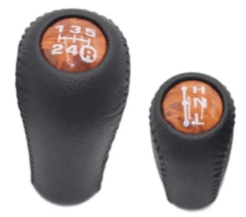 مقبض قير ودبل شاص - ربع - لاندكروزر جلد مخشب