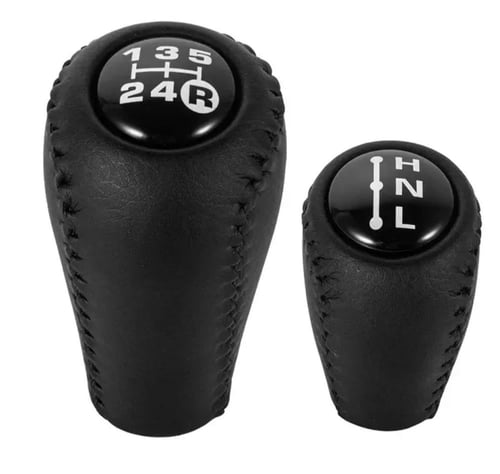 مقبض قير ودبل شاص - ربع - لاندكروزر جلد مخشب