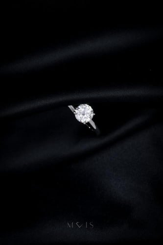 خاتم سولتير مسطح