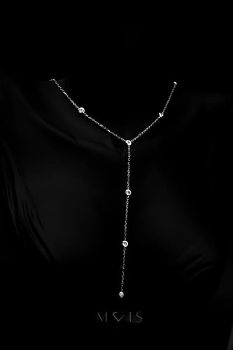 سلسال سولتيرات بقصة دائرية نازل