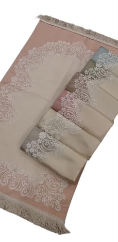 طقم جلال بيلسيه وسجادة صلاة فاخر لون رمادي