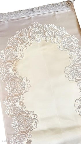 طقم جلال بيلسيه و سجادة صلاة فاخر لون سكري