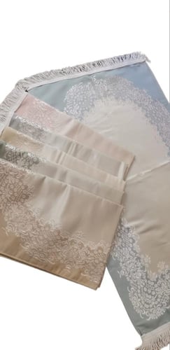 طقم جلال و سجادة صلاة فاخر لون رمادي