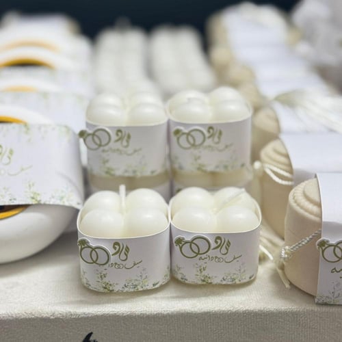 توزيعات زواج بكج كامل 60قطعة مع ثيم حسب الطلب 12حب...