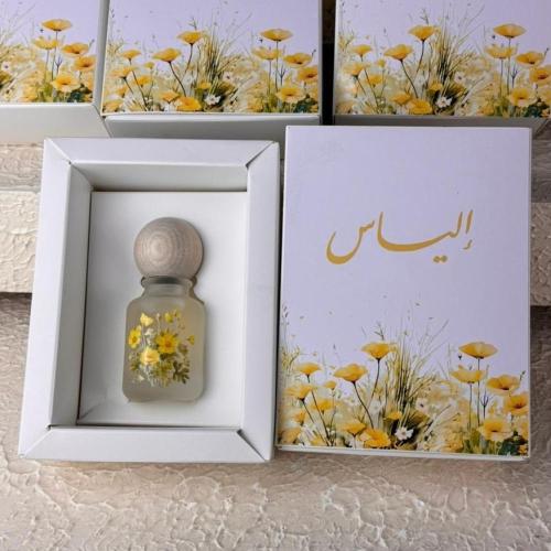 توزيعات عطور 30ملي مع الطباعه اقل عدد للطلب 6 قطع...