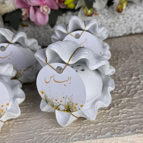 مباخر سيراميك الهبة شكل صدفه مع ثيم حسب الطلب 12حب...