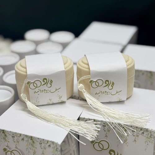 توزيعات زواج بكج كامل 60قطعة مع ثيم حسب الطلب 12حب...