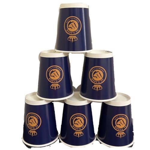 كوب ورقي بشعار نادي النصر (كحلي)