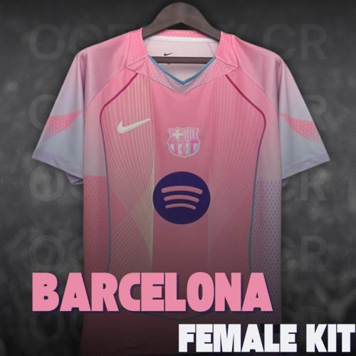 تيشرت برشلونه الوردي 2025