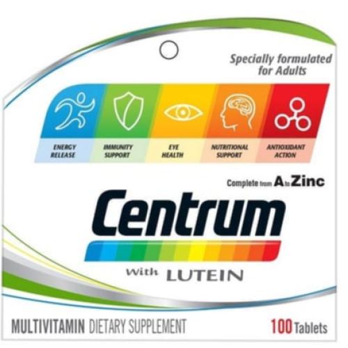 سنتروم مع لوتين 100 قرص