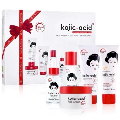 كوجيك مجموعة العناية بالبشرة لتبيض بحمض الكوجيك