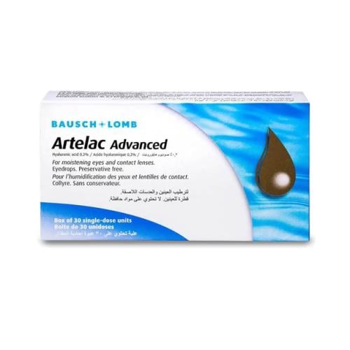 ارتيلاك ادفانس نقط عين 0.2% 30 حبة