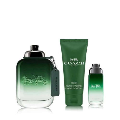 طقم عطر كوتش نيويورك جرين الرجالي او دو تواليت