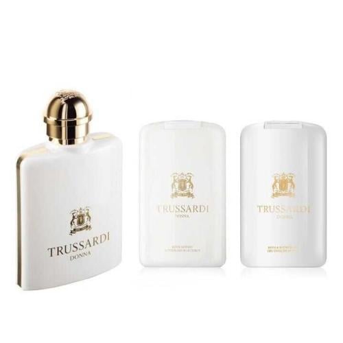 طقم عطر تروساردي دونا الابيض او دو بارفيوم 100 مل