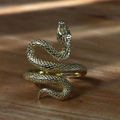 خاتم فضة ثعبان 925